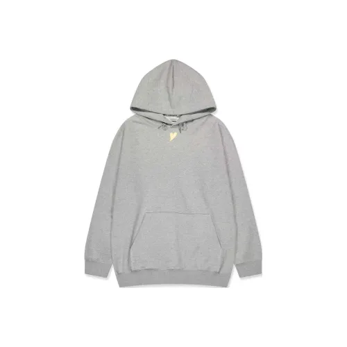 KIMHEKIM Сердце Патч OVERSIZED Толстовка Толстовка Унисекс GREY Серый
