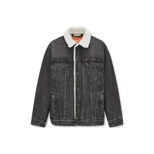 Levis Серый Мужской Джинсовый Куртка