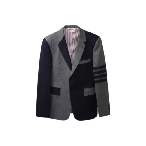 THOM BROWNE Черный Серый Цвет Мужской Деловые Костюмы