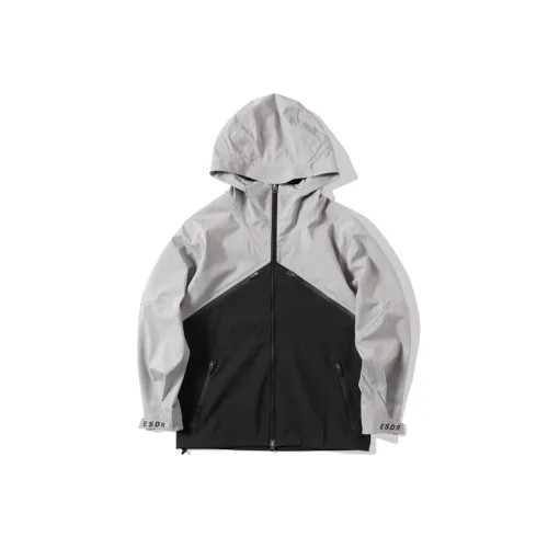 ENSHADOWER Умеренный Однослойный Ветровка Унисекс Черный Серый