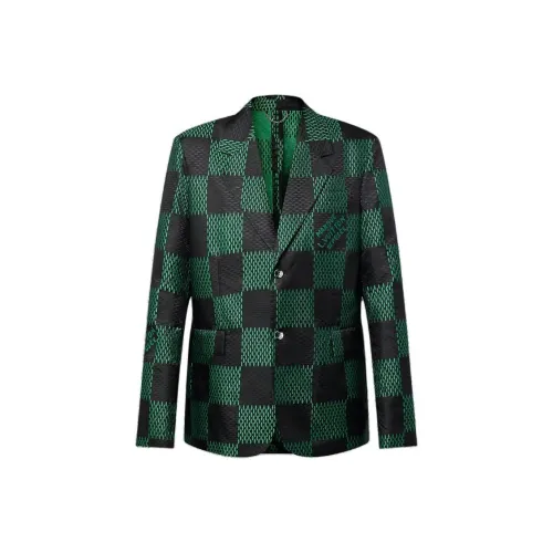 LOUIS VUITTON SS24 Бизнес Костюм Пальто Мужской Зеленый