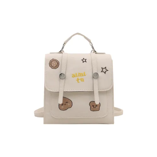 ZOGA ПУ (полиуретан) Рюкзак Женский Белый Черный