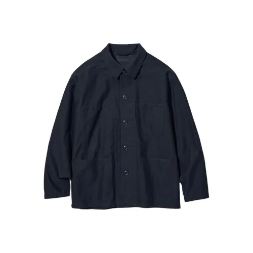 UNIQLO Глубокий морской синий Мужские куртки