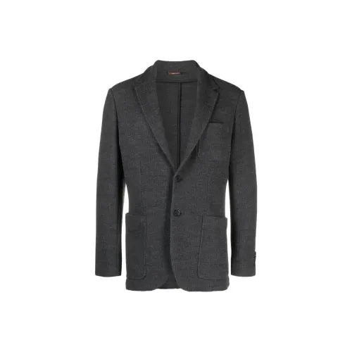 Canali Темно-серый Мужской Деловой костюм