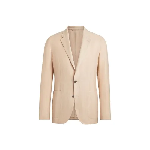 Ermenegildo Zegna Бежевый Розовый Мужской Деловой Костюм