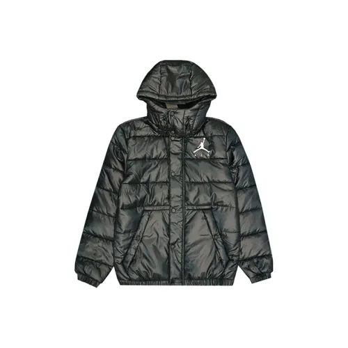 Джордан Хлопковый пуховик Мужской Черный