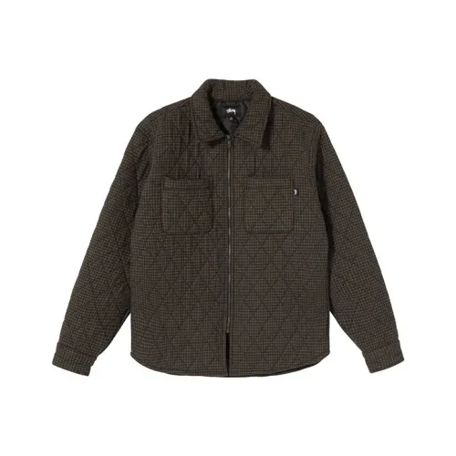 Stussy Хлопковый пуховик Мужской Черный