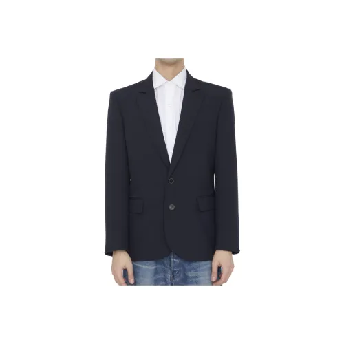Valentino SS24 Бизнес Костюм Пальто Мужской Морской Синий