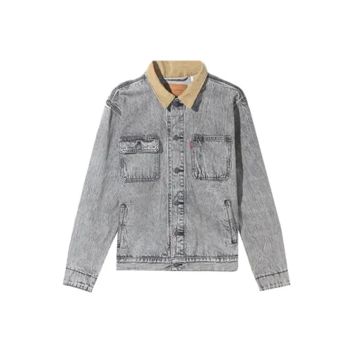 Levi's Denim Jacket Unisex Gray Леви's Деним Куртка Унисекс Серый