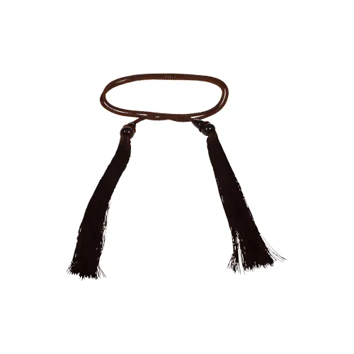 'S MAX MARA Ацетатный ремень женский коричневый