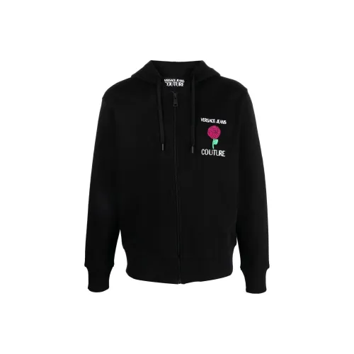 VERSACE JEANS COUTURE SS23 Куртки и Пальто Мужской Черный