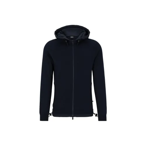 Hugo Boss Темно-синие мужские куртки