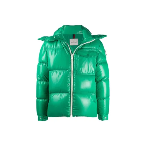 MONCLER Зеленый Мужской Пуховик