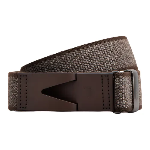 TOD'S Тисненый узор плавная застежка ремень мужской коричневый ширина 3,5 см