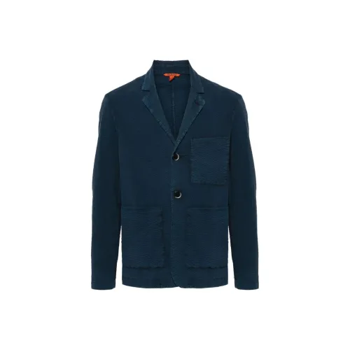 Barena SS24 Бизнес Костюм Пальто Мужской Морской Синий