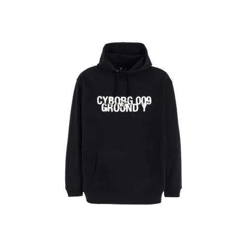 Yohji Yamamoto Humanoid 009 Коллаборация Черный Унисекс Свитшоты