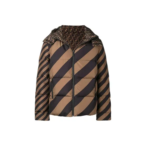 FENDI Down Jacket Men's Dark Brown