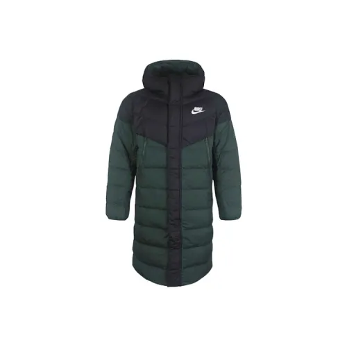 Nike Пуховик Зимний Мужской Зеленый