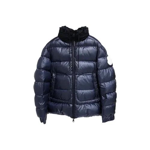 MONCLER Синий Мужской Пуховик
