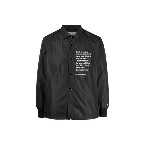 Yohji Yamamoto Черные Мужские Куртки