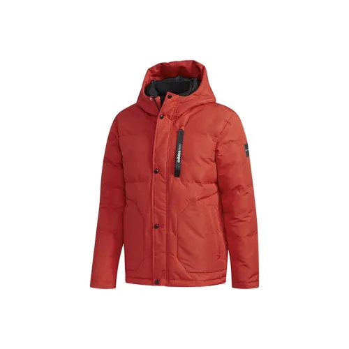 ADIDAS NEO Хлопковый пуховик Зимний Мужской Светлый алый