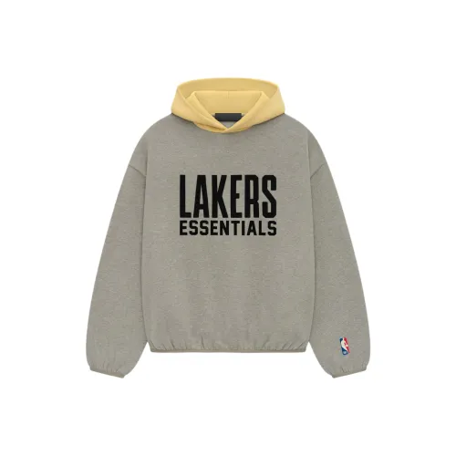 Fear of God ESSENTIALS NBA Серый/Теплый Вереск Мужские Толстовки