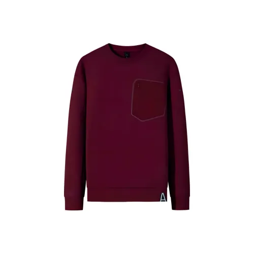 ANTA Свитшот Мужской Темно-розовый Красный