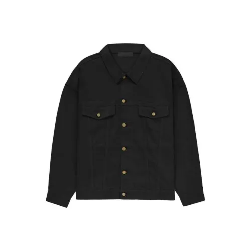 Fear Of God Essentials FW23 Cloud Series Denim Jacket Men's Jet Black Jet Black