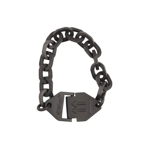 Off Белый Brass Bracelets Черный Унисекс