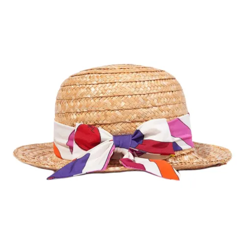 EMILIO PUCCI Соломенная плетеная шапка и кепки женские желтые