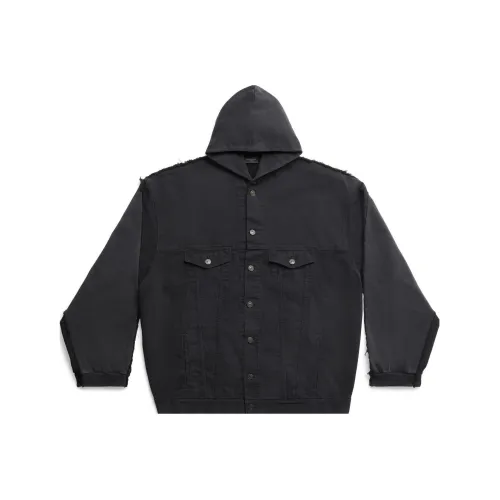 Balenciaga SS23 Куртки и Пальто Свободный крой Унисекс Черный