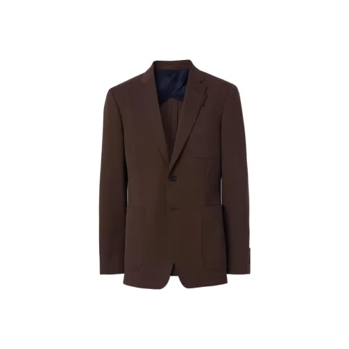 Burberry FW22 Бизнес-костюм Пальто Мужской Кирпично-красный