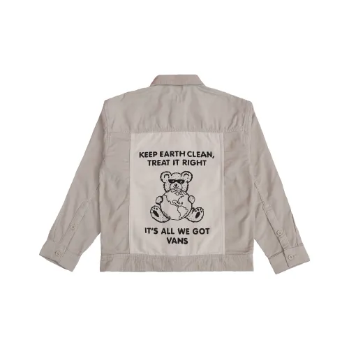 VANS Сливочный Унисекс Джинсовые Куртки