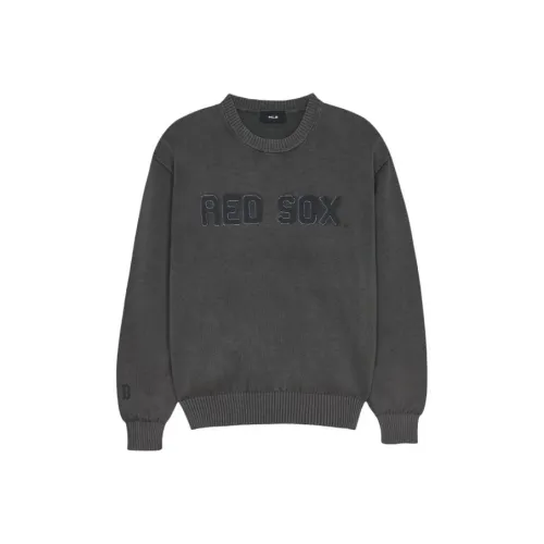 Mlb Base Logo Basic Boston Red Sox Трикотаж Унисекс Угольный Серый