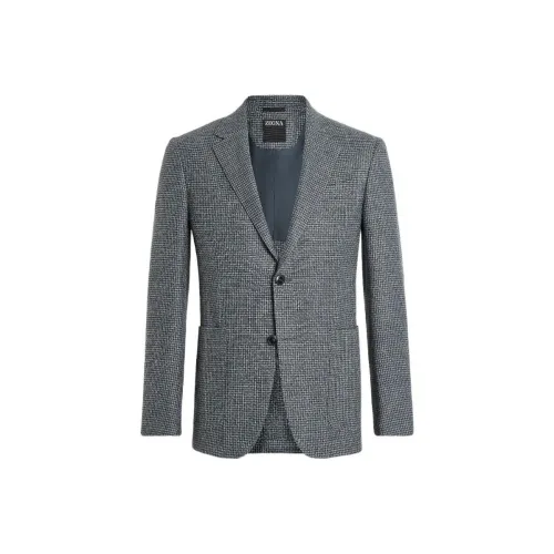 Ermenegildo Zegna Темно-серый Мужской Деловой костюм