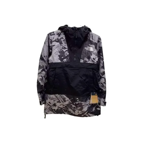 The North Face Водонепроницаемый и Дышащий Ветровка Мужской Черный Серый