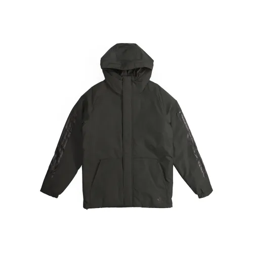 Adidas Пуховик Зимний Мужской Серый Зеленый