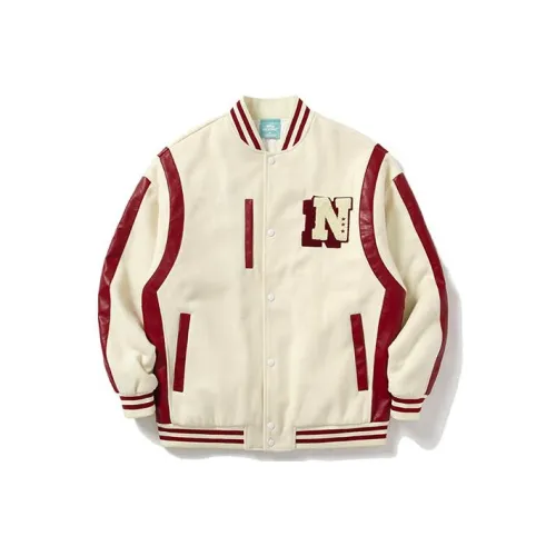 NOCAO Бейсбольный воротник Свободный крой Пуховая куртка Унисекс