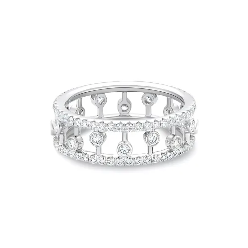De Beers 18К Белое золото Кольца Женское серебро