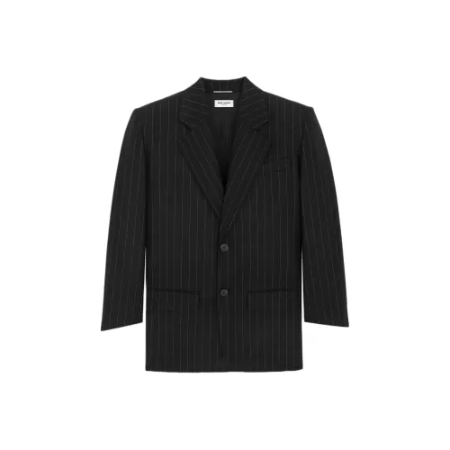 SAINT LAURENT FW23 Бизнес-костюм Пальто Мужской Черный