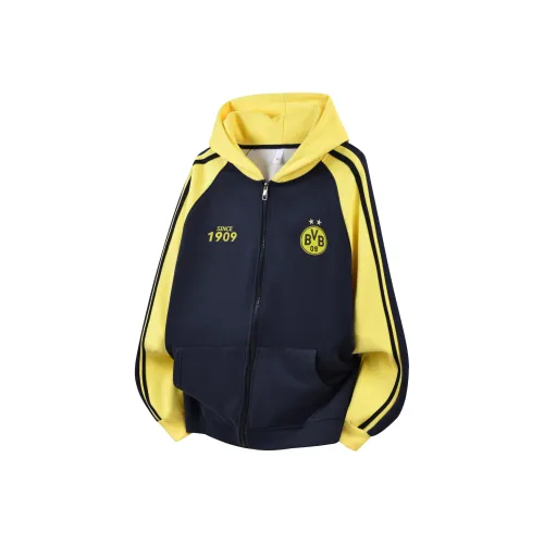 PULUSHIDUOTEMENGDE Свитшот Унисекс Темно-синий Желтый