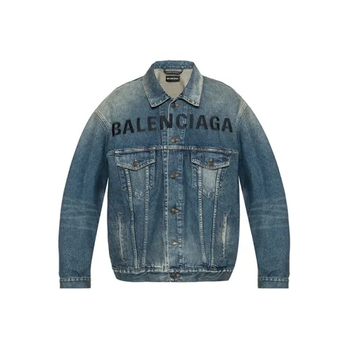 Balenciaga Denim Jacket Regular Fit Men's Blue Баленсиага Деним Куртка Стандартный крой Мужская Синяя