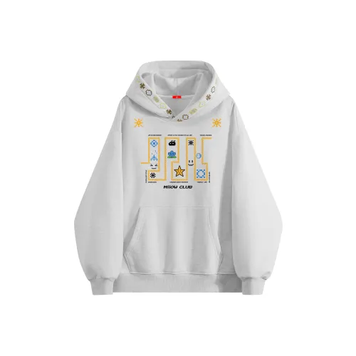 MIIOW Trend Party series Толстовка Унисекс Белый Фотиния Серый