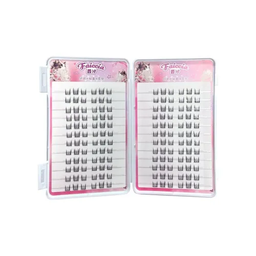 FAICCIA Клей Бесплатно Кошка Эльф Искусственные ресницы Один сегментированный кластер