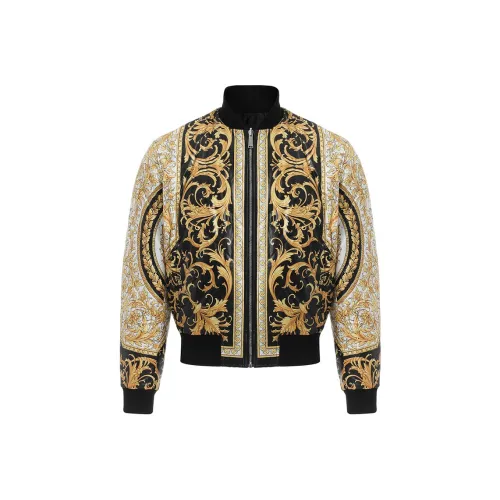 VERSACE Хлопковый пуховик Зимний Мужской Золотой