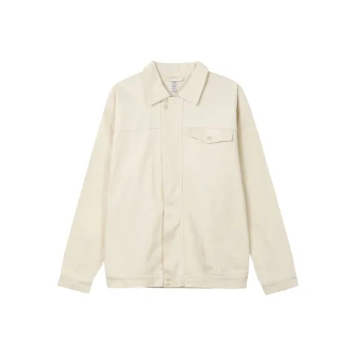 Adidas Originals Жакеты с отворотом Пальто Японская версия Унисекс Желтый Белый