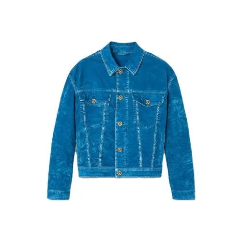 VERSACE Blue Men's Jackets VERSACE Синий Мужские Куртки