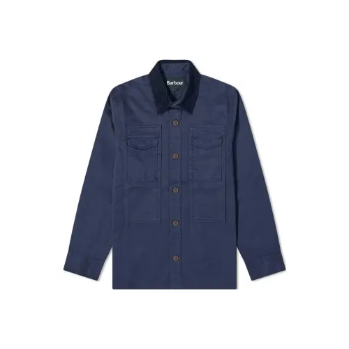 BARBOUR Faulkner Overshirt Куртки Пальто Мужской Морской Синий