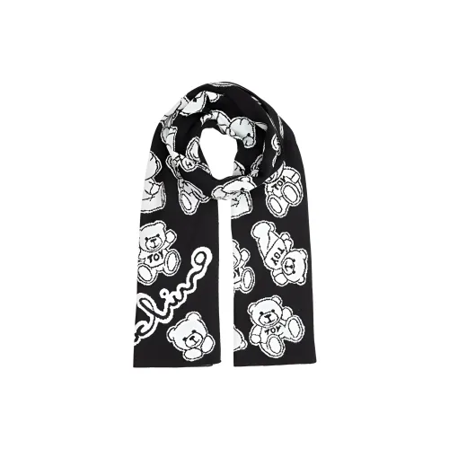 MOSCHINO Вязаные шарфы Черный Женские
