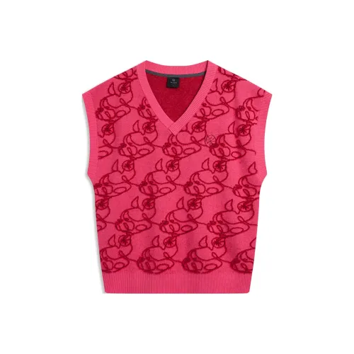 LINING 2023 Осенне-зимний Новинка Жилет Мужской Ярко-розовый